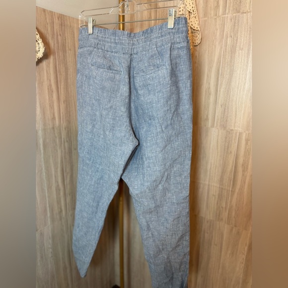 Athleta Chambray Blue Relaxed Drawstring Jogger Pants - Picture 2 of 6